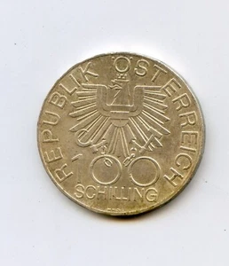 1979 AUSTRIA - 100 SCELLINI - ARGENTO - CATTEDRALE DI VIENNA - Foto 1 di 2