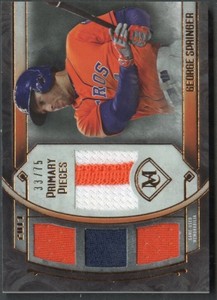 2017 Topps Museum Collection George Springer Quad Relic /75