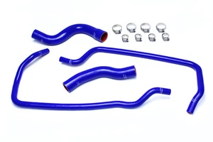 HPS Blue WJ Silicone Radiator + Heater Hose Kit Coolant OEM 57-1449-BLUE - Picture 1 of 2