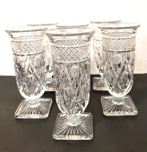 Imperial Glass Cape Cod Clear Parfait Glasses 5 7/8" - Picture 1 of 9