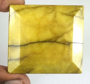 Brasilianischer gelber Beryll 482,65 kt natürlicher Edelstein im Quadratschliff kostenloser Versand - Bild 1 von 10