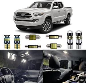 White LED interior lights kit package for 2016-2023 Toyota Tacoma 3014 SMD +Tool - Picture 1 of 7