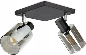 FKL DESIGN Deckenlampe Deckenleuchte Glas E27 Schwarz Serie N535 (DQP2) - Bild 1 von 6