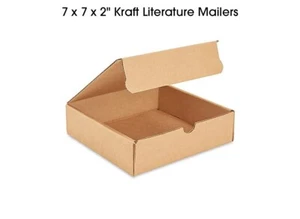 50 Pcs 7 x 7 x 2” Kraft Literature Mailers fast shipping - Picture 1 of 3