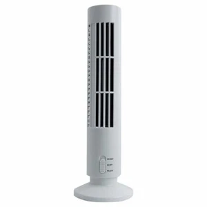 WEISSER TRAGBARER USB MINI-TURMLÜFTER CONDITIONER BLATTLOSE KÜHLUNG BÜRO ZUHAUSE POSTEN - Bild 1 von 1