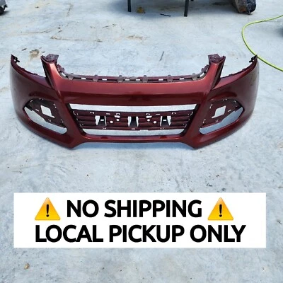(NO SHIPPING) 2013 2014 2015 2016 Ford Escape Front Bumper Cover OEM Minor Dmg - Image 1 of 4