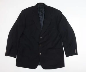 Marks and Spencer Men's Blue Wool Blazer Size 46R - Picture 1 of 12