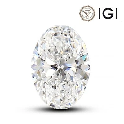 1.50 Ct Oval Lab Grown Diamond - IGI Certified D Color VVS2 - Engagement Ring - Image 1 of 4