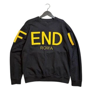Authentic FENDI Big Logo Sweatshirt L E1025004297 Men's - Picture 1 of 4