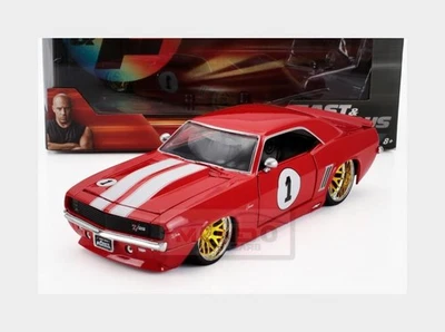 1:24 JADA Chevrolet Camaro #1 Racing Coupe 1969 Red White JADA36151 - Immagine 1 di 2
