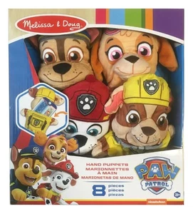 Melissa & Doug PAW Patrol Set of 4 Hand Puppets Rubble Skye Chase Marshall - Picture 1 of 8