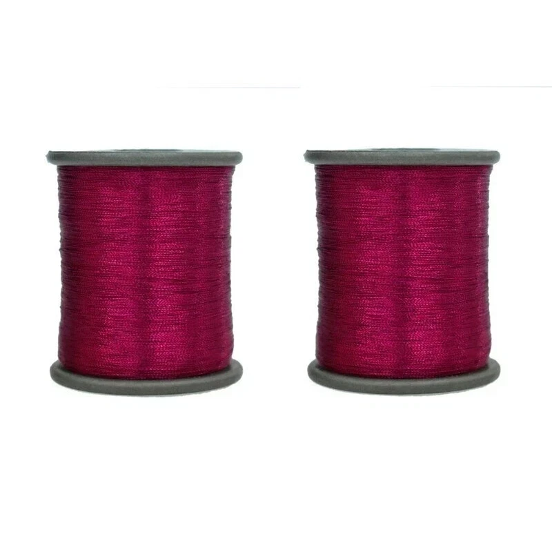 Cotton Metallic Zari Thread For Embroidery 0.1Mm 100 Gram- Pack Of 2 Roll - Image 1 of 1