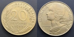 Coin France - 1983 - 20 centimes Marianne Cupro (N2385) - Picture 1 of 3