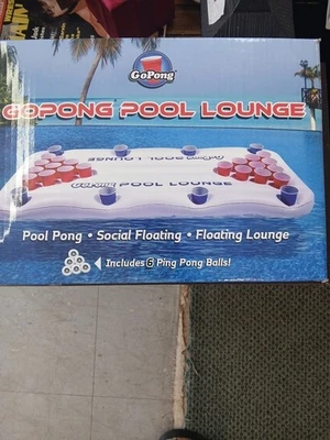 GOPONG PISCINA SALÓN CERVEZA PONG INFLABLE CON PING 5 BOLAS Foto 1 de 4