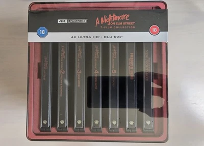 A Nightmare On Elm Street Collection 1-7 SteelBook 4K Ultra HD + Blu-Ray Disc - Image 1 of 4
