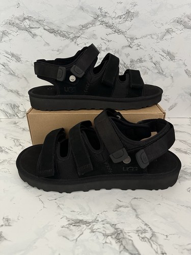 Sandali sportivi UGG Goldenco multi cinturino regolabili in pelle slide uomo taglia 13