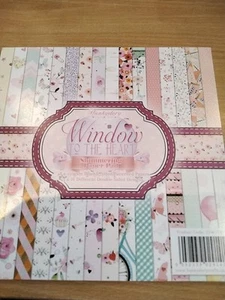 HUNKYDORY 8 X 8 WINDOW TO THE HEART, shimmering Paper Pad 48 Sheets. New - Picture 1 of 9