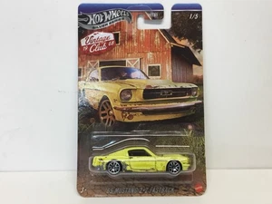 2025 HOT WHEELS SILVER SERIES VINTAGE CLUB ‘65 MUSTANG 2+2 FASTBACK - 1/5 YELLOW - Picture 1 of 8
