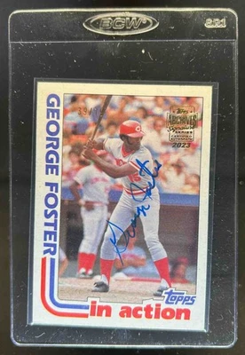2023 Topps Archives Signature Series George Foster Autograph Auto #39/79 Reds - Image 1 of 2
