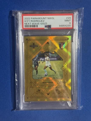 IZZY RODRIGUEZ 2022 PARKSIDE NWSL NEXT WAVE GOLD RC #17/50 PSA 9 KC CURRENT - Image 1 of 2