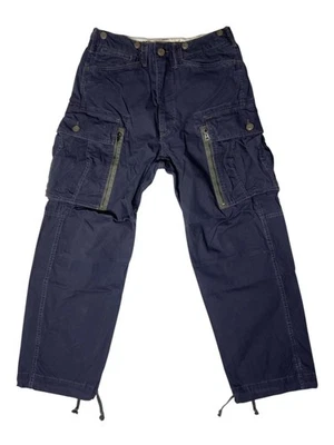 Double RL Ralph Lauren RRL Navy Cargo Surplus Poplin Ranger Poplin Pants 30x30 - Image 1 of 4