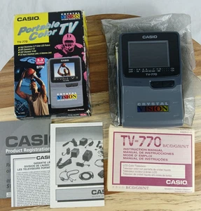 NEW CASIO 2.3" Portable COLOR TV Model 770  TELEVISION CRYSTAL VISION - Picture 1 of 11