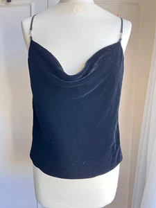 John Rocha for Debenhams Atemberaubendes Schwarz Samt Rückenfrei Träger Abend Top;14 - Bild 1 von 17