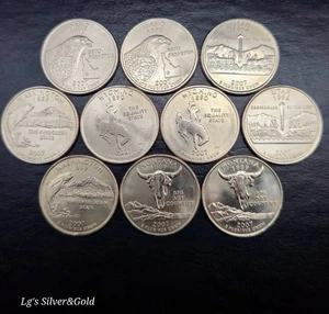 2007 P&D State Quarters 10 Coin Set Uncirculated Mint State 25c ☆Free Shipping☆ - Picture 1 of 1