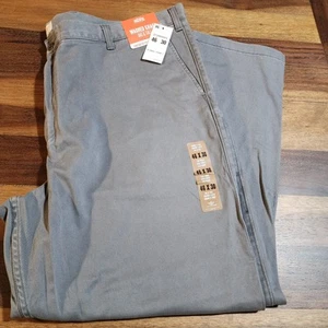 NWT Dockers Pacific Collection Washed Khaki Gray Mens Pants 46x30 Big & Tall - Picture 1 of 8