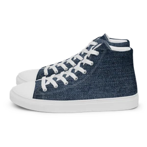 Zapatillas de lona personalizadas con estampado de mezclilla alto talla 5-13 - Imagen 1 de 154