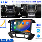 Android Car GPS BT Radio Stereo Video 13.3&#39;&#39; 6G+128G For Chevrolet GMC 2014-2018