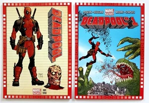 DEADPOOL #105 & #105-TM 2 CARD SP LOT 2013 Marvel Now! UPPER DECK SHORT PRINTS - Picture 1 of 1