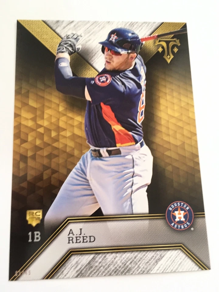 2016 Topps Triple Threads Jumbo 5x7 A.J. Reed Astros RC 45 #’d 03/49 - Image 1 of 1