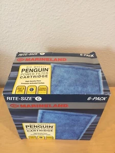 Marineland Penguin Power Rite-Size C Filter Replacement Cartridge - 6 Count - Picture 1 of 2