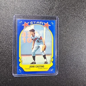 Pegatina Fleer John Castino 1981 Minnesota Twins estrella #112 casi nueva - Imagen 1 de 2