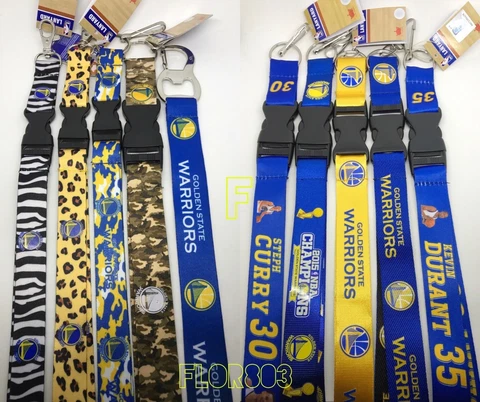 NBA Golden State Warriors keychain Lanyard - Pick Your Color! Cover
