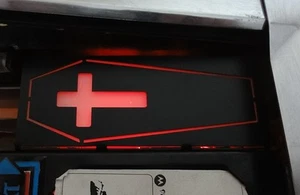 Bram Stokers DRACULA Pinball Custom ACTIVE Shooter Lane COFFIN Cover Mod  - Picture 1 of 5