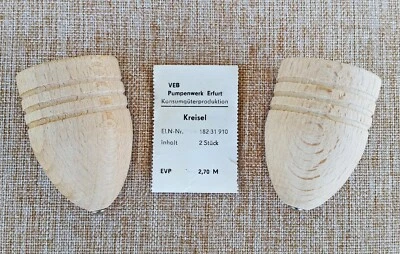 2 Holzkreisel Peitschenkreisel unbespielt Original DDR - Bild 1 von 3