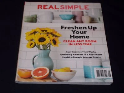 2017 AUGUST REAL SIMPLE MAGAZINE - FRESHEN UP YOUR HOME FRONT COVER - H 7217 - Image 1 of 2