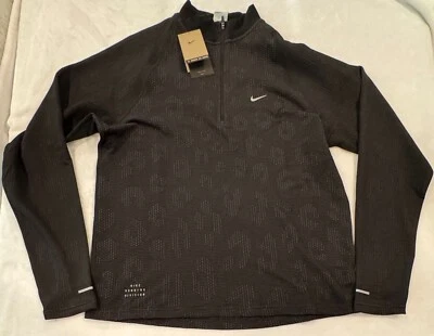 Nike Pinnacle Running Division Water Repellent Black Top Men's Large FZ1121-010 - Image 1 of 4