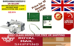 BLINDSTITCH 29-34 29BL SIZE:90/14 RS EM CURVED INDUSTRIAL SEWING MACHINE NEEDLES - Picture 1 of 6