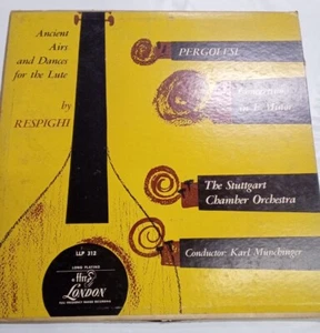 Respighi: Ancient Airs And Dances, Pergolesi: Concertino In F Minor, 1952 - VG - Picture 1 of 4
