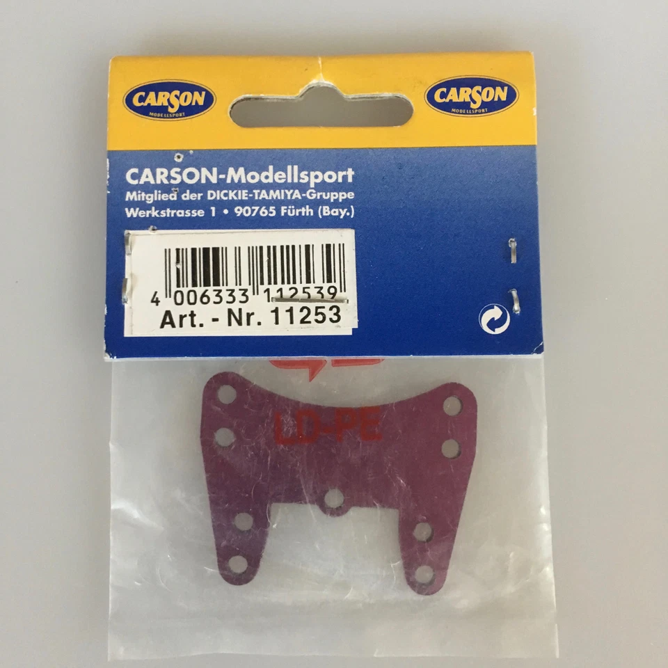 Ersatzteil Alu Dämpferbrücke vorne CS-4 Chassis Stoßdämpferbrücke Carson 11253 8 - Bild 1 von 1