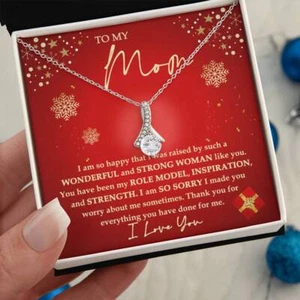 Christmas Gift For Mom🎁, To My Mom Necklace Gift, Xmas Jewelry Present For Mom! - Picture 1 of 22