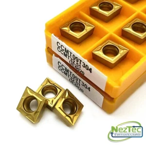 HM Wendeschneidplatten TiN 10 Stück CCMT060204 / CCMT09T304 - Bild 1 von 4