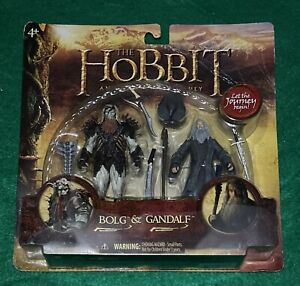 Hobbit An Unexpected Journey Bolg & Gandalf Action Figures NEW Sealed 2012 LOTR