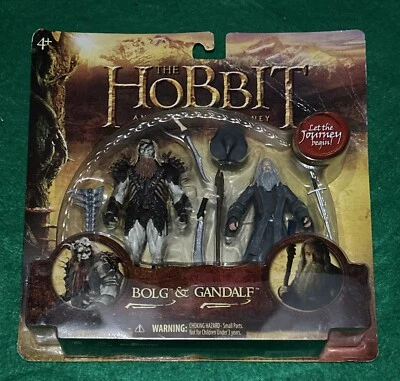Figuras de acción Hobbit Un viaje inesperado Bolg y Gandalf nuevas selladas 2012 LOTR Foto 1 de 4