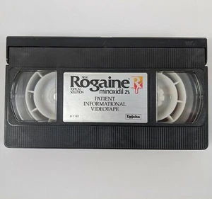 Rogaine Minoxidil Patient Informational Videotape UpJohn D-1181 VHS Tape Vintage - Imagen 1 de 2