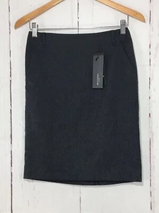 G2000 Size 32 Skirt Black Pinstripe Pencil Lined Back Split Business Work NWT - Picture 1 of 12
