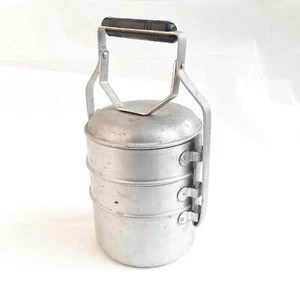 Portavivande in alluminio a tre scomparti - porta vivande militare - Imagen 1 de 5